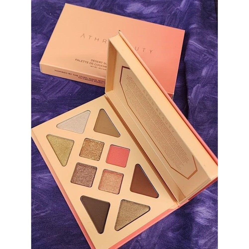 ATHR BEAUTY Desert Sunset Palette 10 Pan Color Eyeshadow Pressed Powder Shades